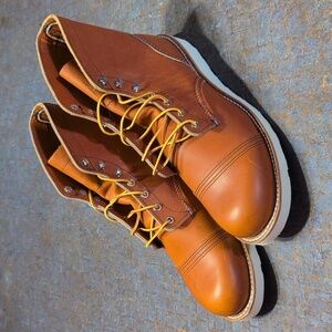 Red Wing Boots Mens Size 10.5D Oro Brown Iron Ranger Leather Heritage 8089 USA